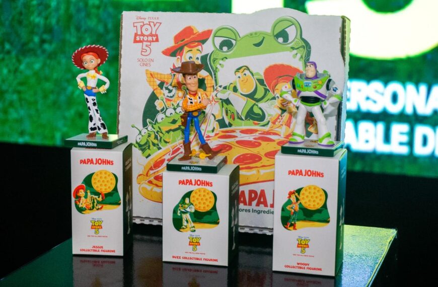 Papa Johns Honduras y Toy Story 5 se unen para lanzar una colección especial de pizzas y figuras coleccionables