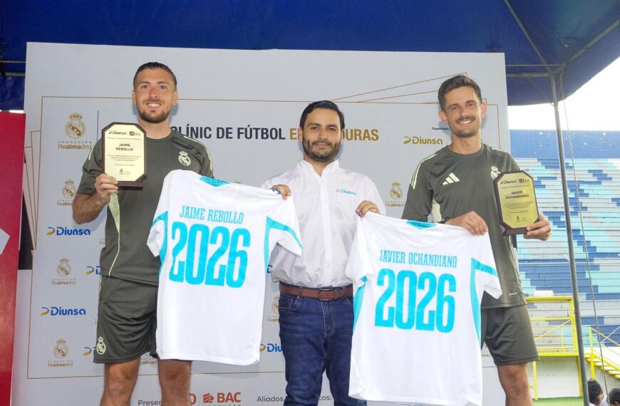 Diunsa clausura con éxito los Clinics de la Fundación Real Madrid en San Pedro Sula